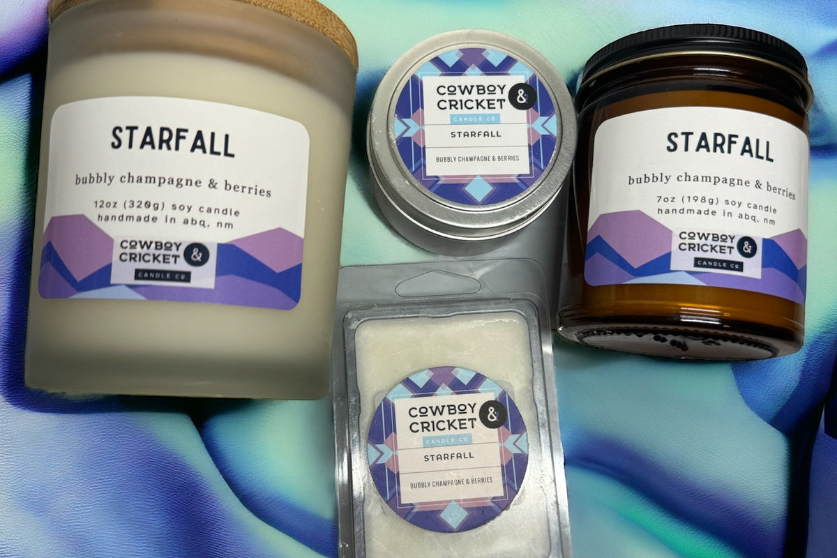 Starfall Soy Candles and Melts - Bubbly Champagne & Berries - ACOTAR Inspired