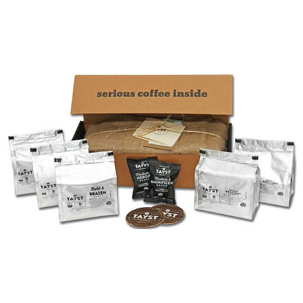 Tayst Coffee Pods | 30 ct. | Compostable & Biodegradable Keurig K-Cup compatible | Gourmet Coffee in Earth Friendly packaging