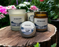 Petrichor Soy Candles and Melts - Warm Rain on Spring Leaves