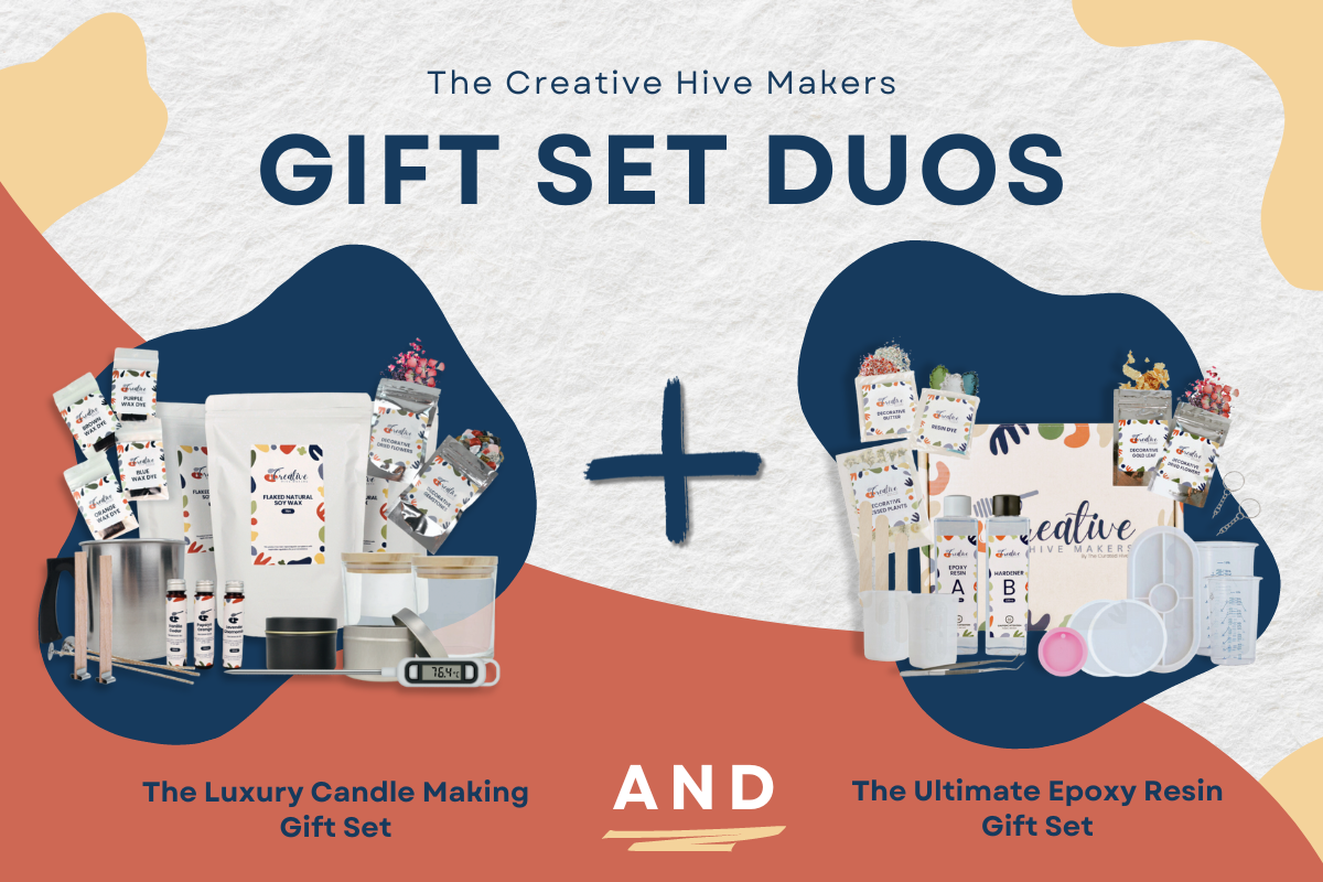 Candle & Resin Gift Set Duo