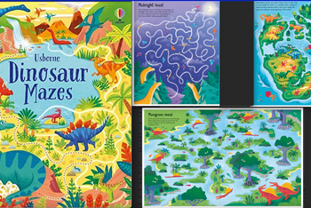 Dinosaur Mazes - 64 page Activity Book by Usborne