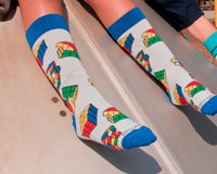 Fun Puzzle Cube Socks from the Sock Panda (Tween Sized)