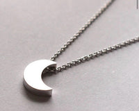 CRESCENT MOON ♡ 14K Gold | Silver Tarnish free Necklace