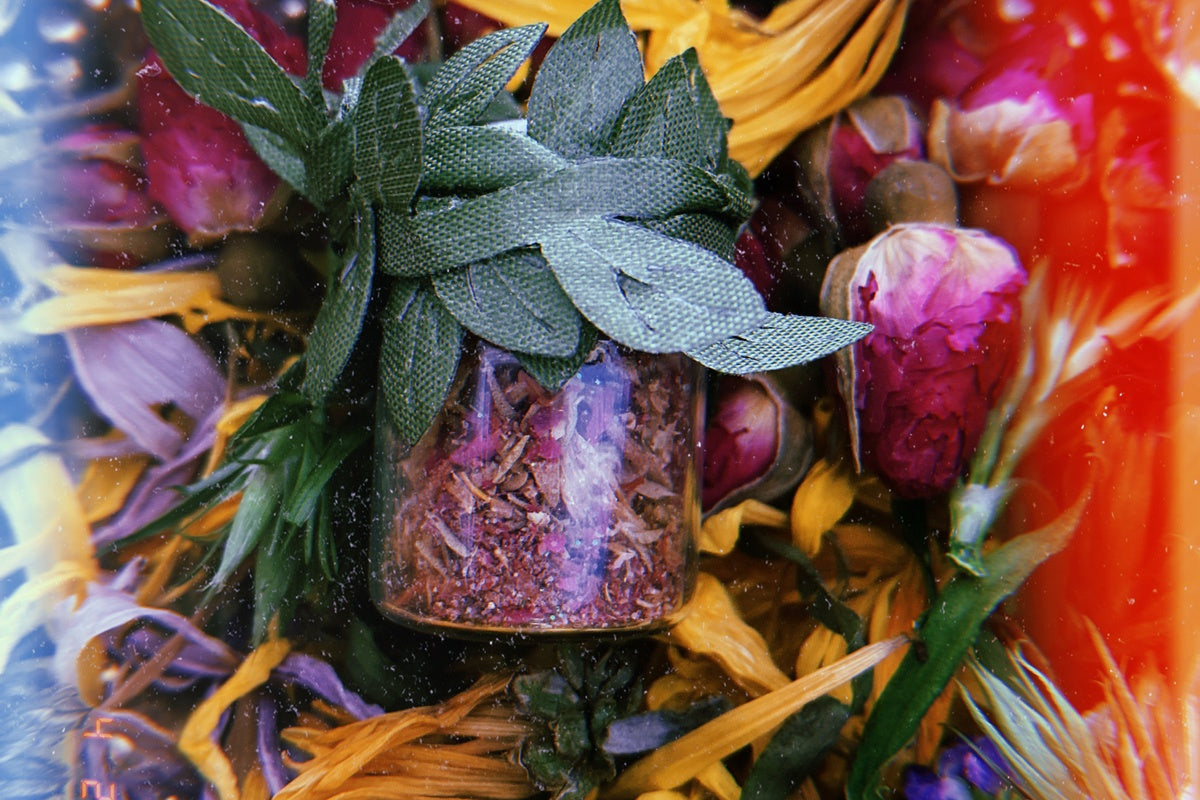 Magical Manifestation Powder + Carnelian + Charm Spoon