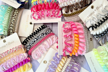 5 Pack Assorted Coil Hair Ties