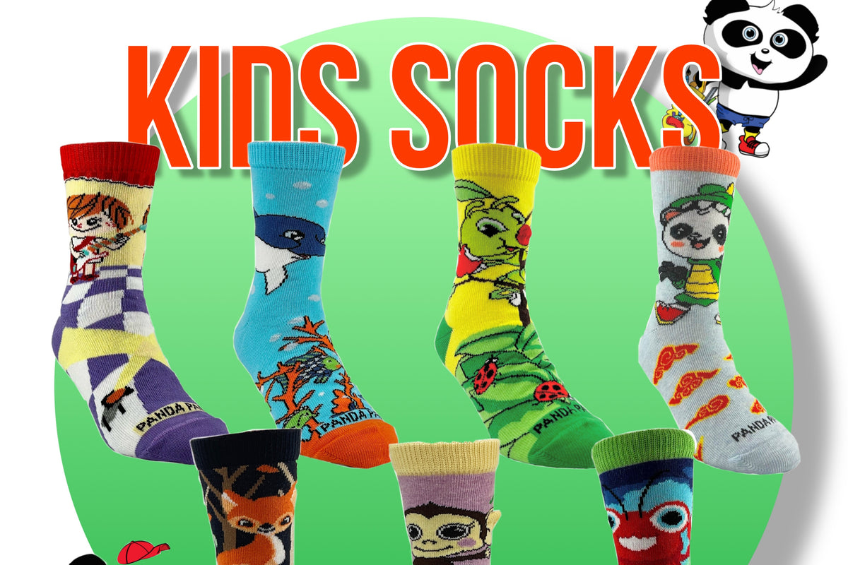 Sock Panda Kids Socks (Ages 3-7)  -  Two Pairs Each Month