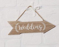 Set of 3 Wooden Wedding Signs