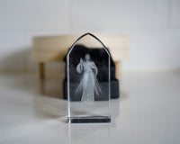 Divine Mercy Etched Glass