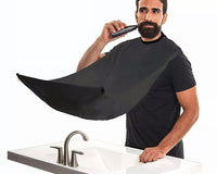 50% off Men Facial Hair Beard Trimmings Catcher Whiskers Bib Shaving Apron Cape Cloth Kit (2 suction cups included) | Father | Barber |