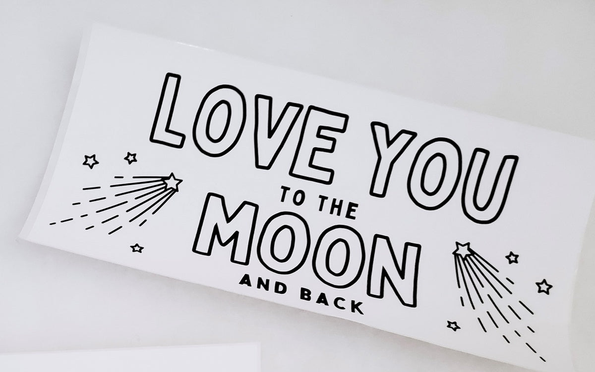 Love you to the Moon and Back Care Package Sticker Kit (Mother's Day)