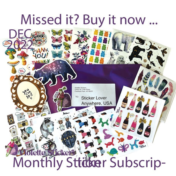 December 2022 Sticker Subscription Pack