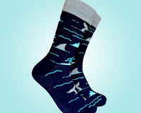 Whale Watching Sock - Men's