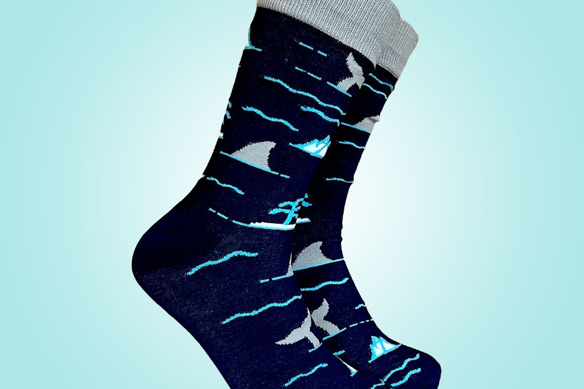 Whale Watching Sock - Men's