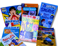 Young Reader Starter Pack For Ages 3-12 year old - Lot of 10 Books personalized by age/grade for boys and girls