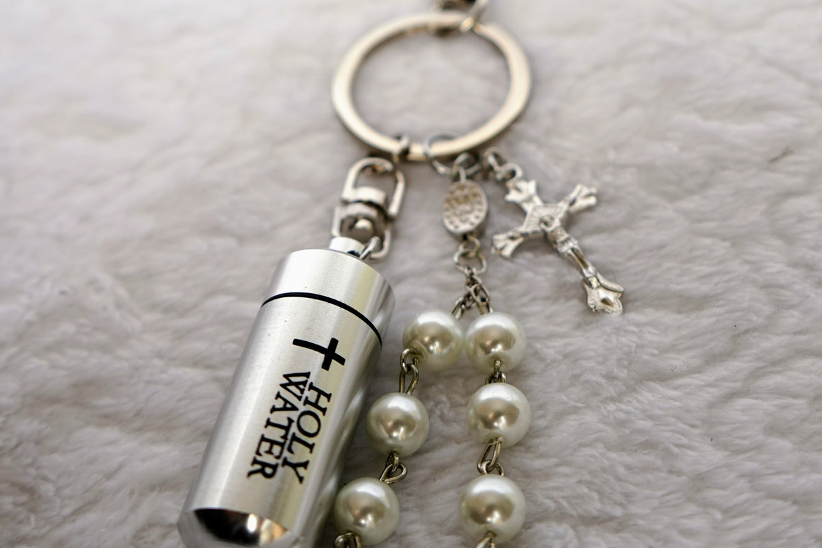 Holy Water on the Go Keychain