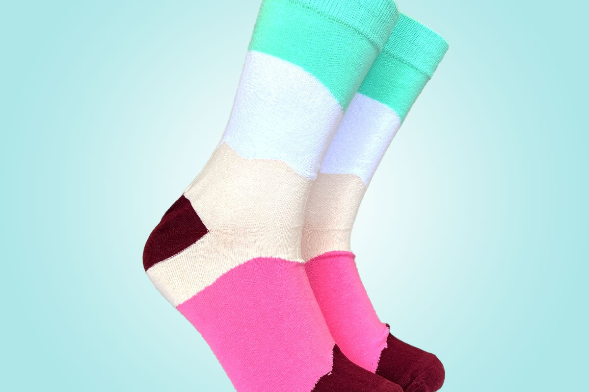 Neapolitan Bars Sock - Women's