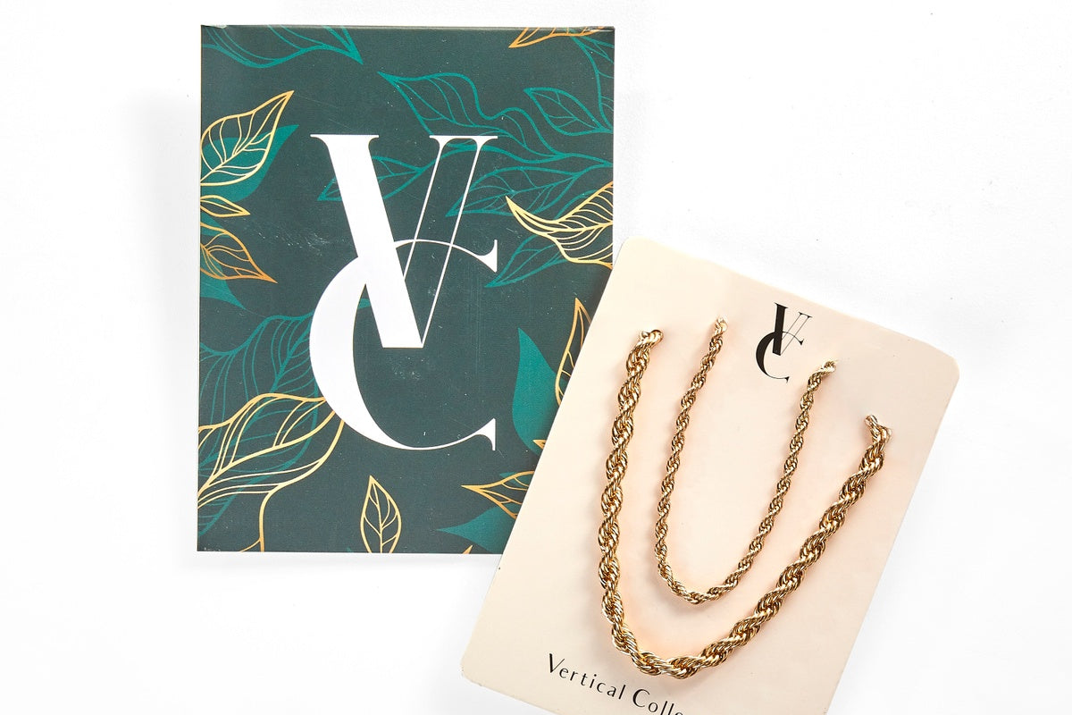 Vertical Collective Vera Braided Necklace Set