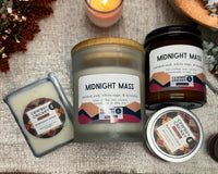 Midnight Mass Soy Candles and Melts - Smoked Oud, White Sage, & Lavender - Netflix Inspired