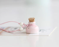 Dainty Ceramic Bottle Necklace