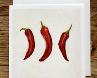 Three Chili Peppers Any Occasion Card