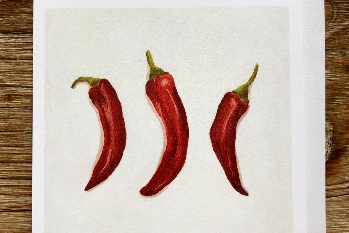 Three Chili Peppers Any Occasion Card