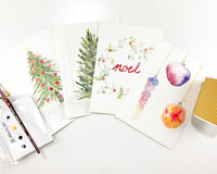 Christmas Theme Watercolor Art Kit