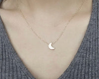 CRESCENT MOON ♡ 14K Gold | Silver Tarnish free Necklace