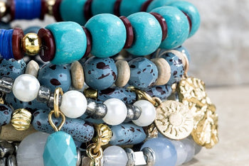 Gorgeous Ocean stacked bracelet