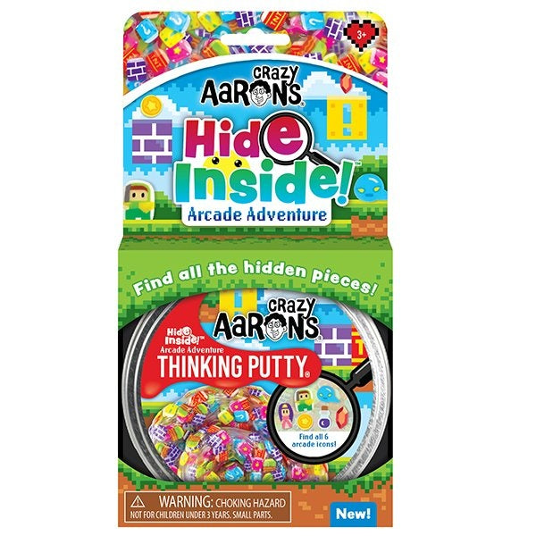 Crazy Aaron's Hide Inside! Arcade Adventure Thinking Putty