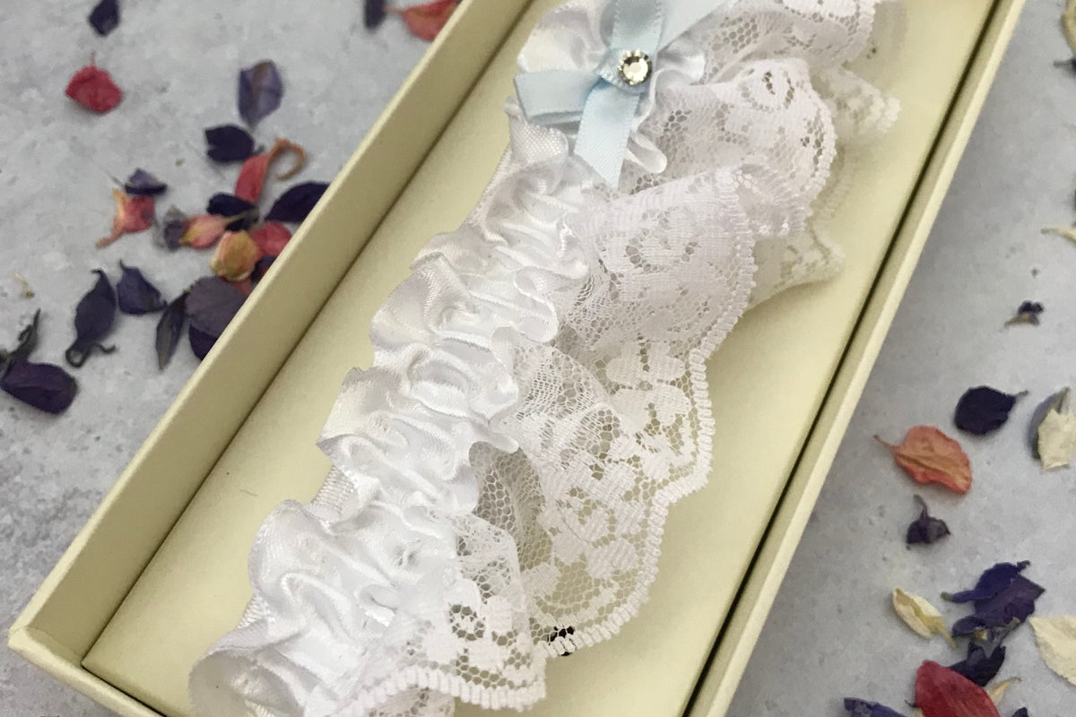 Lace and Satin Wedding Garter