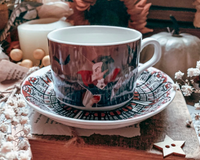 Dracula Inspired Teacup & Saucer