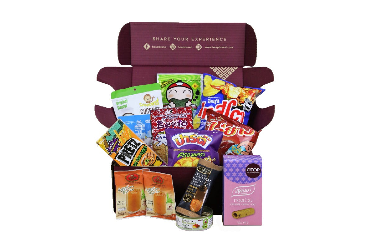 HealthySnackBox Large 15+ most natural, ogranic and shops healthy snacks from Thailand