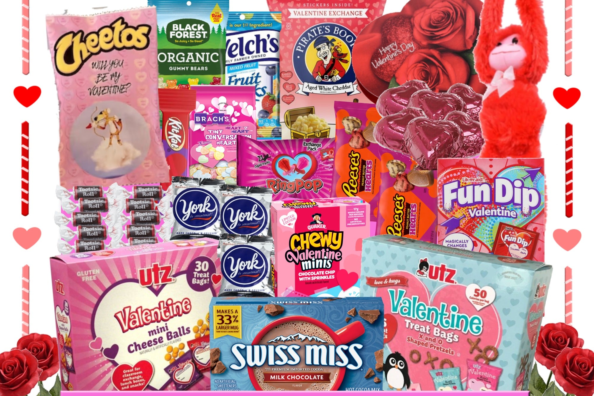Snacks Box Variety Pack Care Package Mix Assortment Valentines Treats Gift  Basket Boxes Pack Adults Kids Candy, Fruit Snacks, Gift Snack Box for