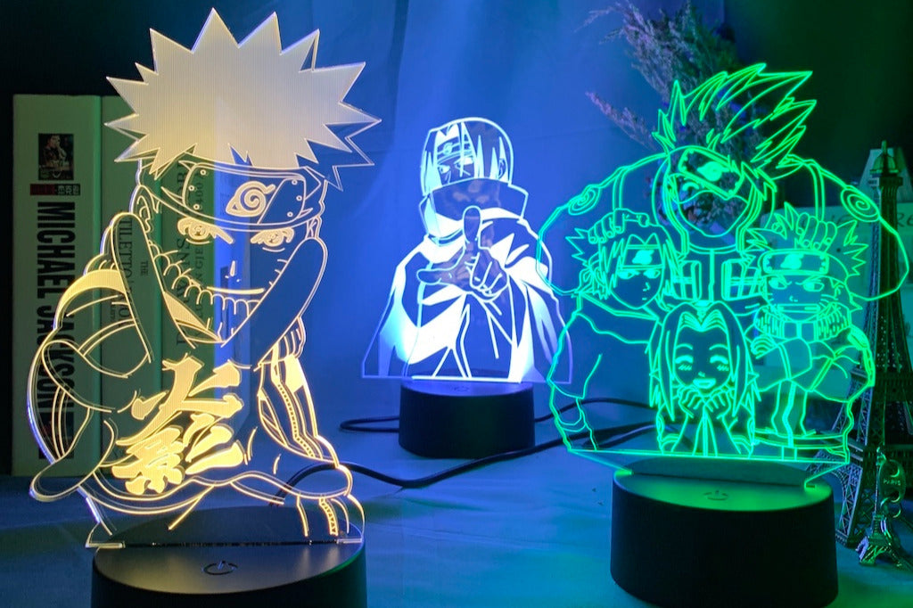 Anime Naruto Kids Bedroom 3D Lamp LED Night Lights | eBay