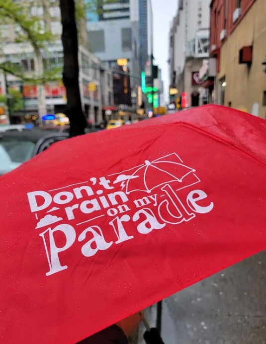Image of Funny Girl inspired "Don't Rain on my Parade" Umbrella.