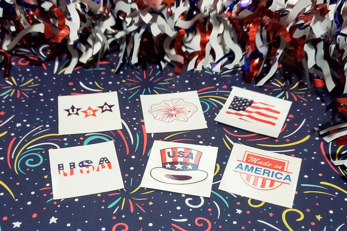 Image of Patriotic Temporary Tattoos