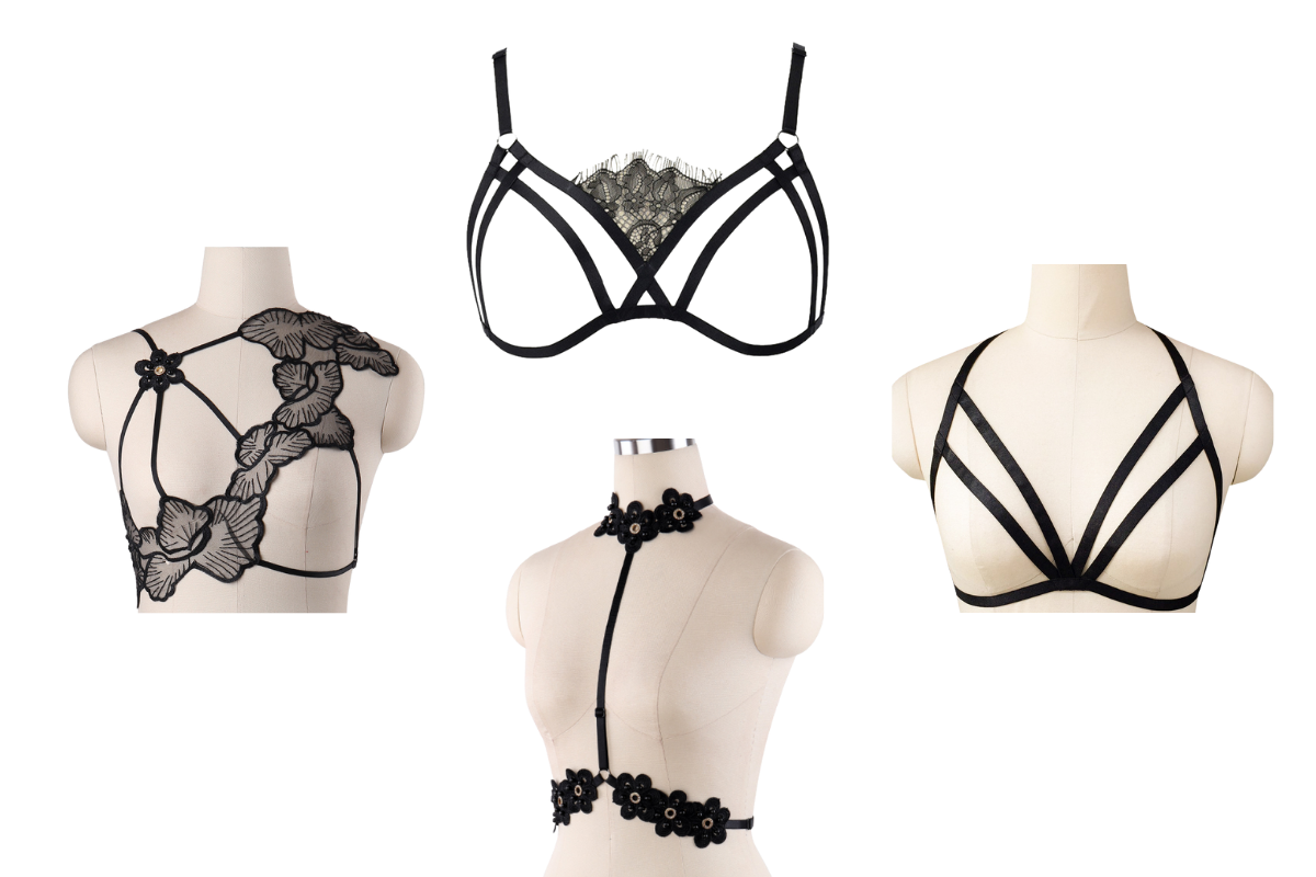 PLATINUM PLAN-6 MIXED HARNESS AND CAGE BRAS - Cratejoy