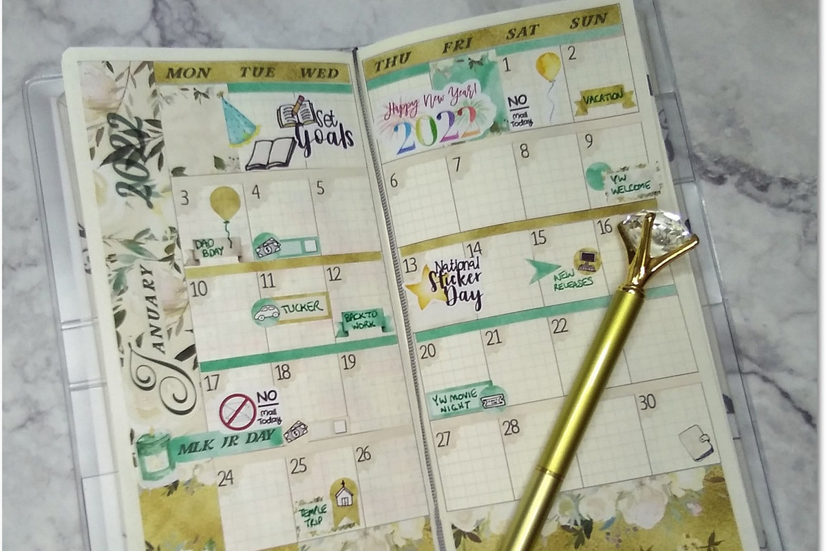 On Vacation - Week Spread Planner Sticker Kit