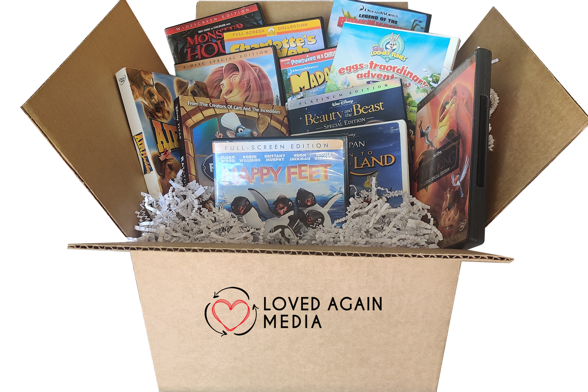 10 DVD Per Month Subscription - Loved Again Media - Shipping